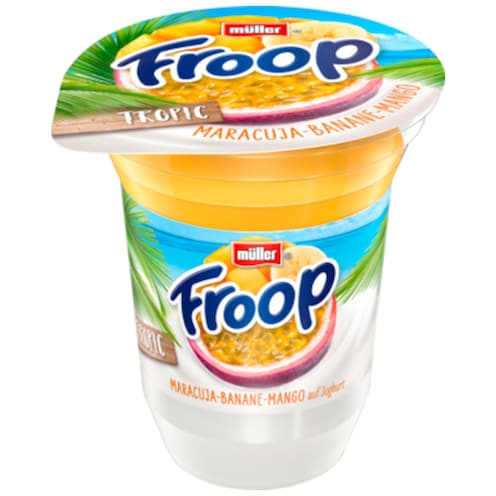 müller Froop % foodpipe 150 Tropic Maracuja-Banane-Mango – Fett 3,5 g